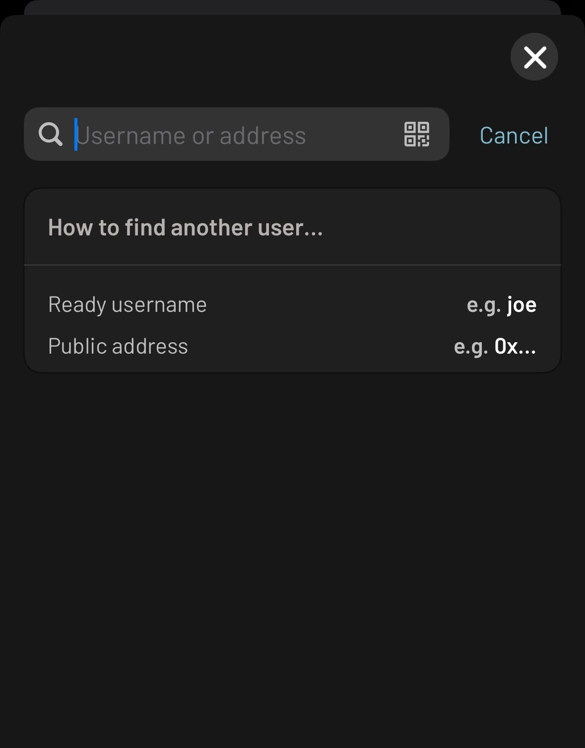 ReadyX doesn't allow ENS name as recipient in the send flow